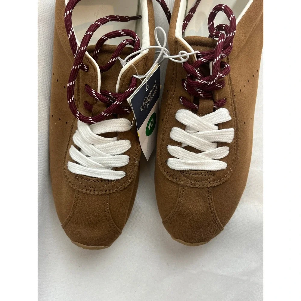 Universal Thread Womens Brown Faux Suede Sneakers Gum‎ Sole Size 10 NEW